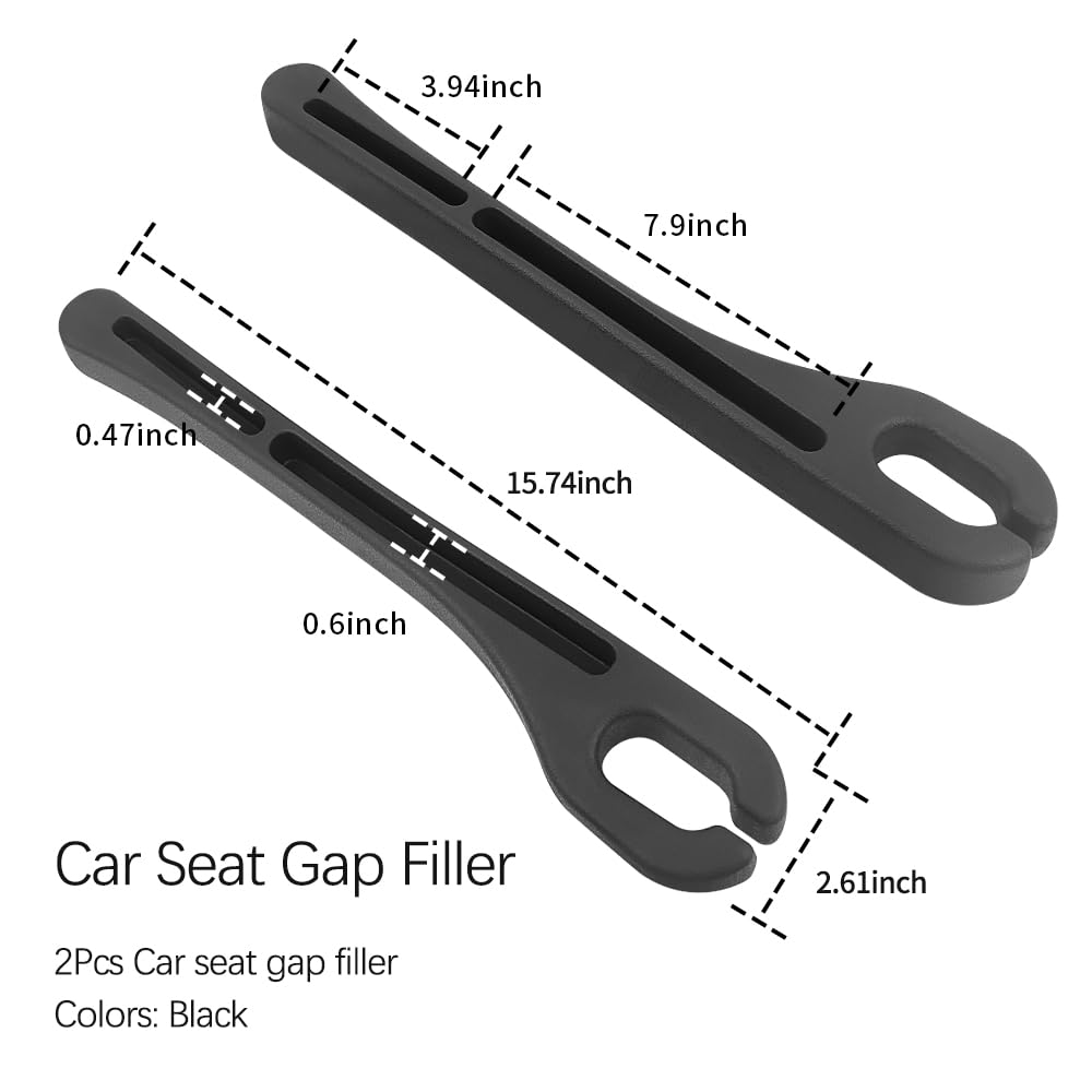 2-teiliger Organizer zum Füllen von Autositzlücken mit Telefonhalter, Upgrade der Autositzlücke zur Vermeidung von Stürzen, unverzichtbares Autozubehör zum Füllen von Autoseitensitzlücken