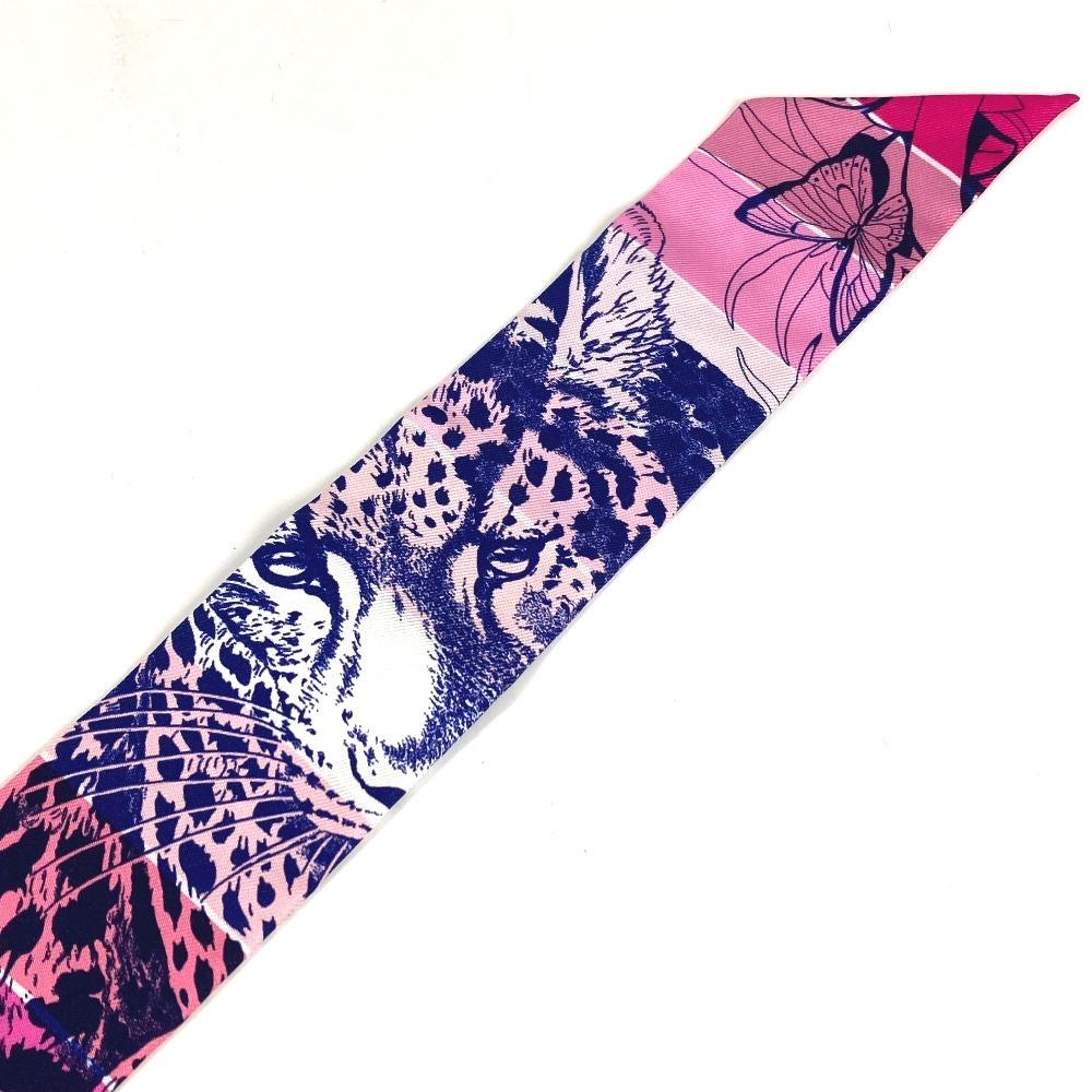 HERMES Jungle love Twilly Twilly Bandeau Accessories Scarf silk Multicolore
