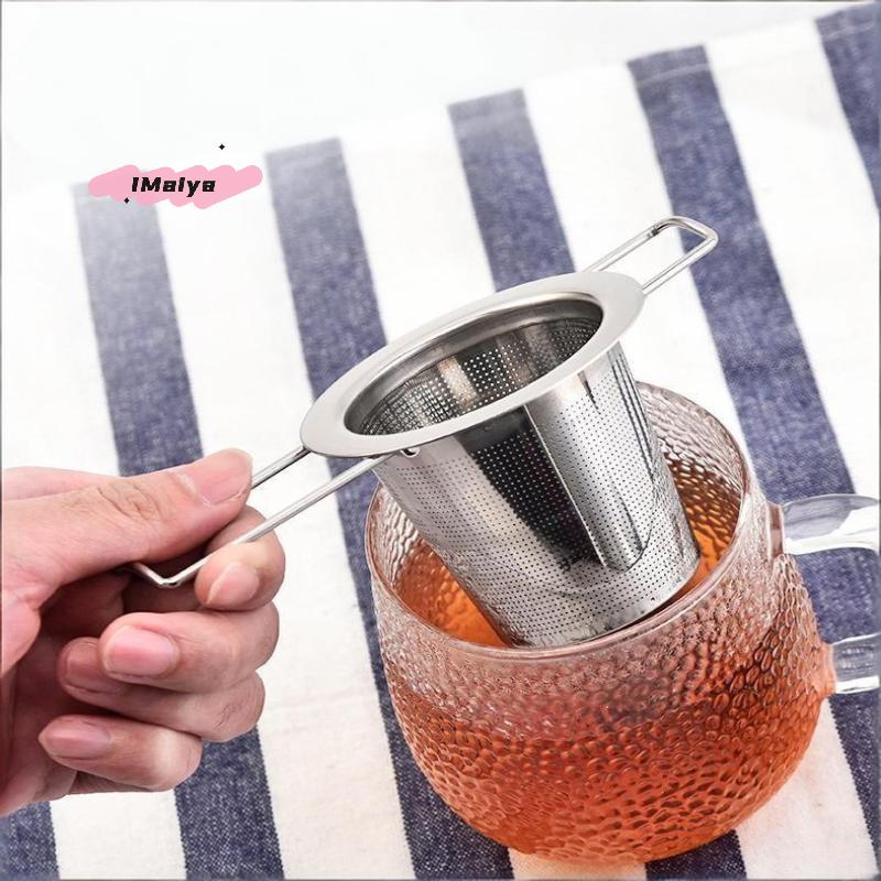 Stainless Steel Mesh Tea Infuser Reusable Cup Strainer with Lid Loose Leaf Spice Filter for Teapots And Mugs Ideal for Steeping