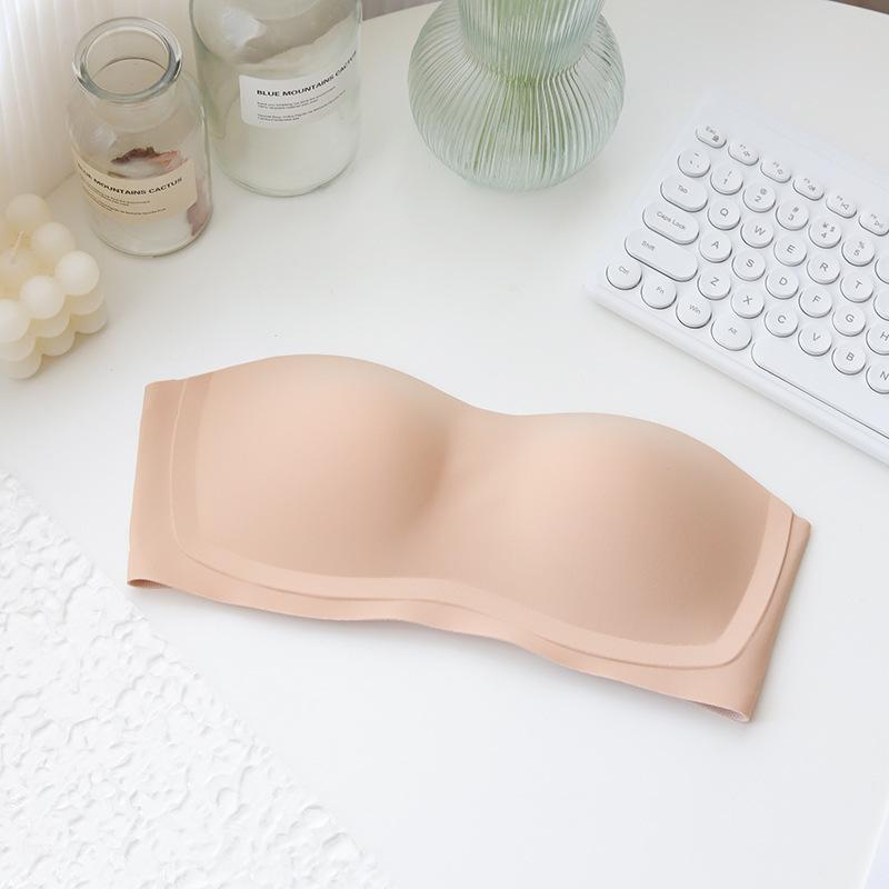 Strapless Underwear Women Gather Small Breasts, Non-slip Chest Wrapping, Anti-light and Seamless Tube Top, Invisible Back Bra Cover