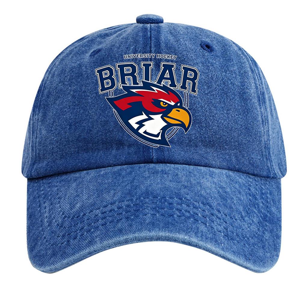Washed Cotton Baseball Cap Soft Top Denim Hat Vintage Style Adjustable Strap Embroidered Logo Casual Outdoor Headwear