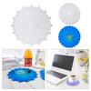 Mandala Diy Homemade Mold Coaster Crystal Dripping for Creative Silicone Mold Crystal Drip Placemat Mold for Diy Craft