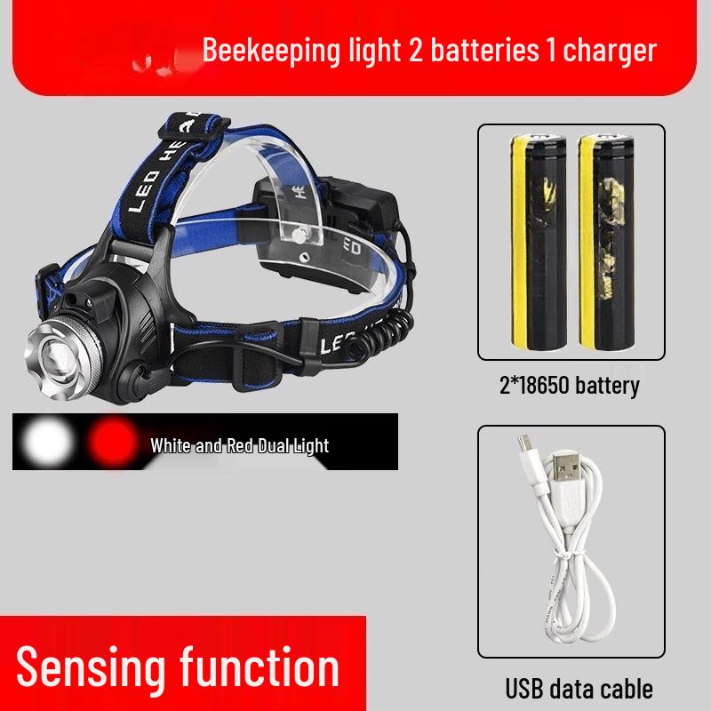 LED Red Light Headlamp for Beekeeping