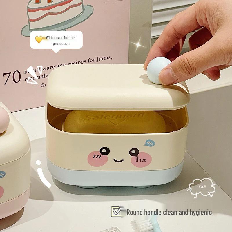 New User Offer: Cute Double-Layer Draining Soap Dish for Bathroom or Dorm
