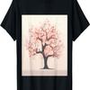 Nature's Serenade Tranquil Pastel Cherry Blossom Art T-Shirt