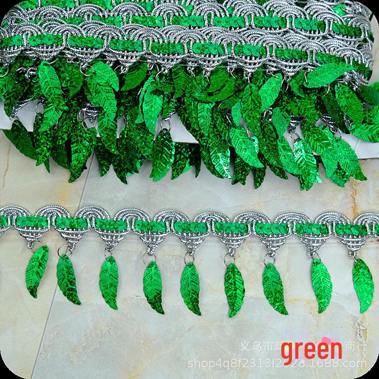 Pagoda Leaf Lace Tassel Trim - 9m: Decorative Fringe for Stage Dance Costumes