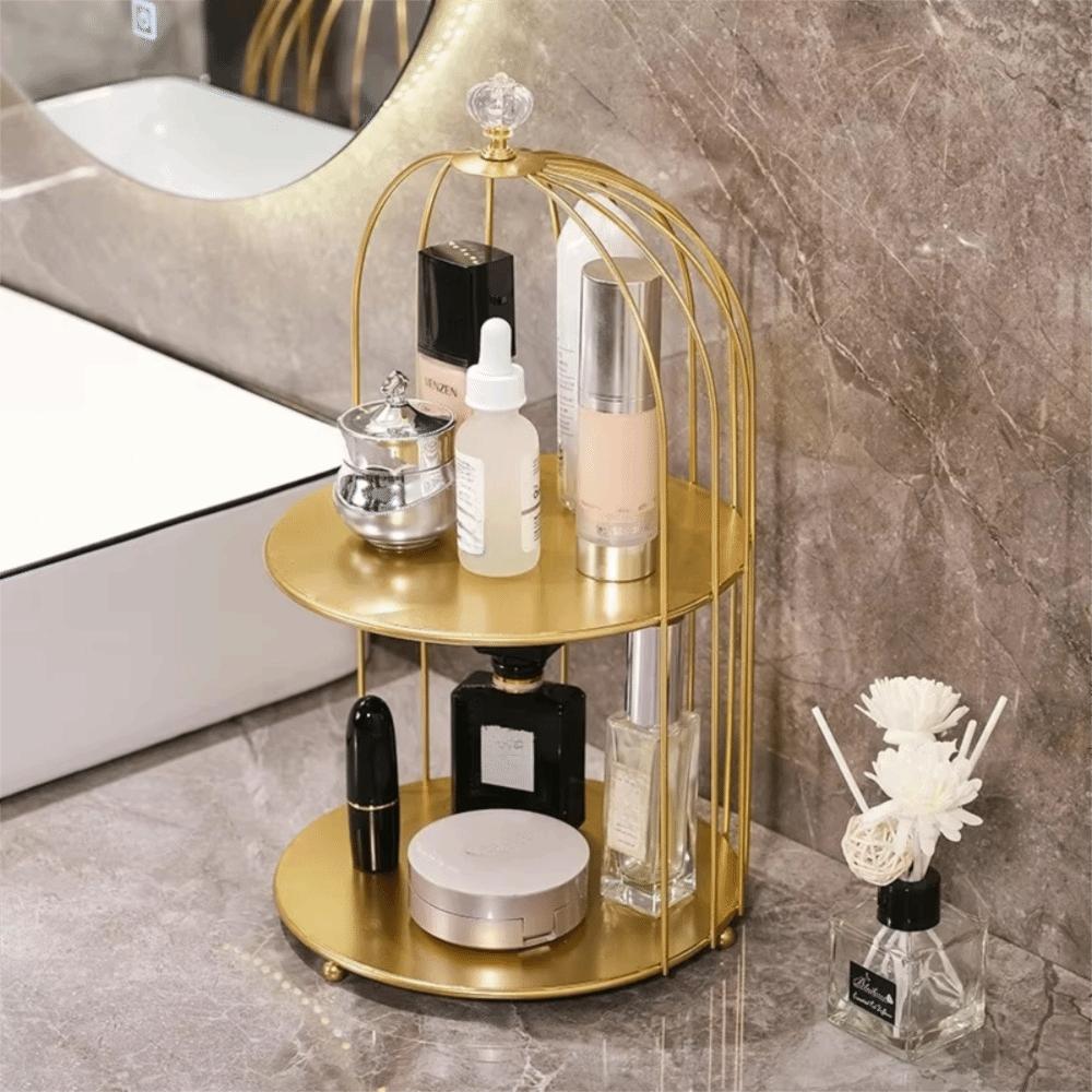 Easy To Clean Bird Cage Jewelry Rack Large Capacity Desktop Display Stand Wedding