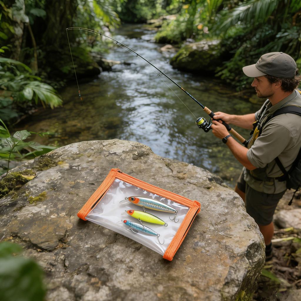 Fishing Wraps Clear PVC Covers Keeps Fishing Safe Easily See Fishing Hook Covers Storage