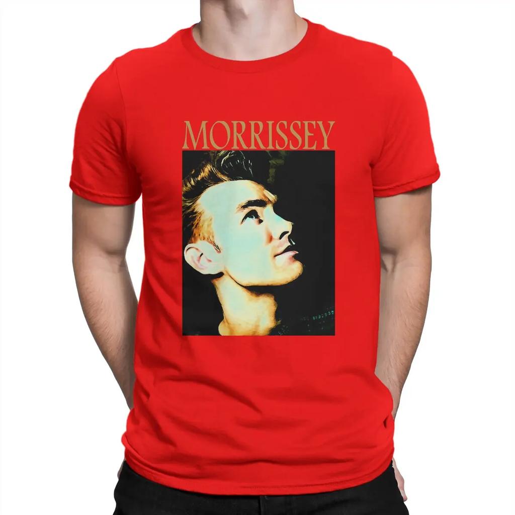 Morrissey 80s 90s Men TShirt The Smiths O Neck Tops Fabric T Shirt Humor High Quality Birthday Gifts
