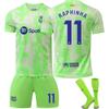Youth and Children Adult Football Kit Sports Training Jersey Set with Socks 24/25 Barcelona Second Away Game