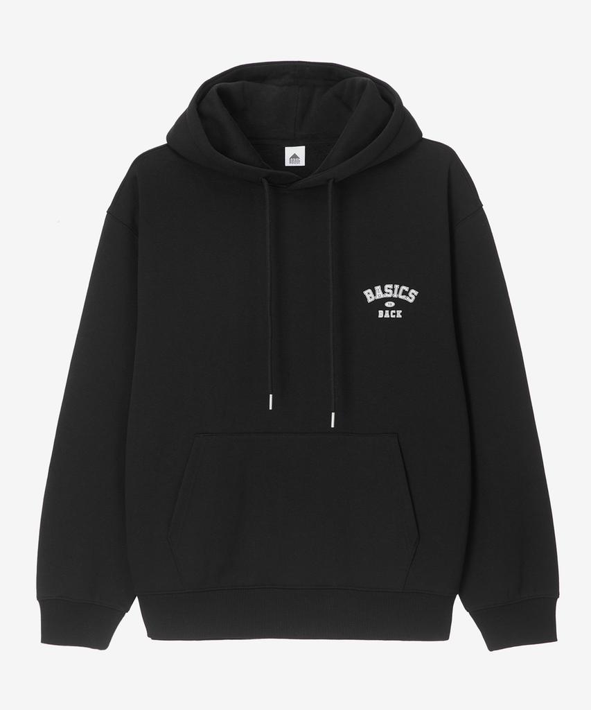 Uni Brushed Terry Oversized Hoodie Black Lxts7103