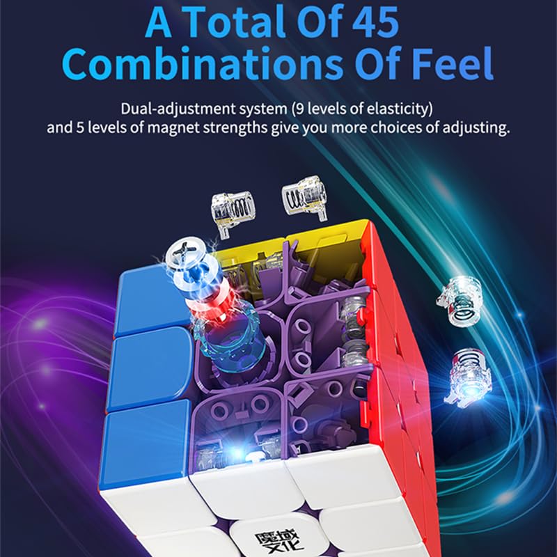 Bucubke Moyu Weilong WRM Maglev 3x3 2021 Magic Cube Weilong Magnetic Levitation Puzzle Magic Cube MFJS 3x3x3 Weilong WR M 2021 Magnetic Levitation