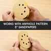 1pcs 5/6 Inch Hand Sanding Block Hook and Loop Hand Sanders for Wood Round and Mouse Hand Sanding Block Sanding