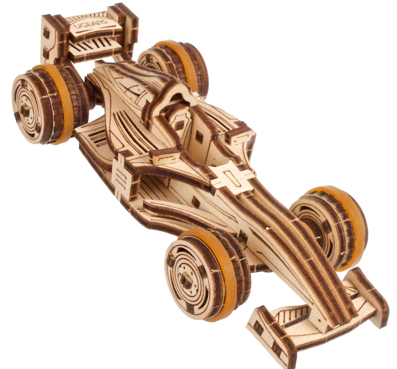 

Ugears Compact Racer 70252 Wooden Puzzle, No Glue or Tools Required, 3D Puzzle with Assembly Instructions, Beginner-Friendly