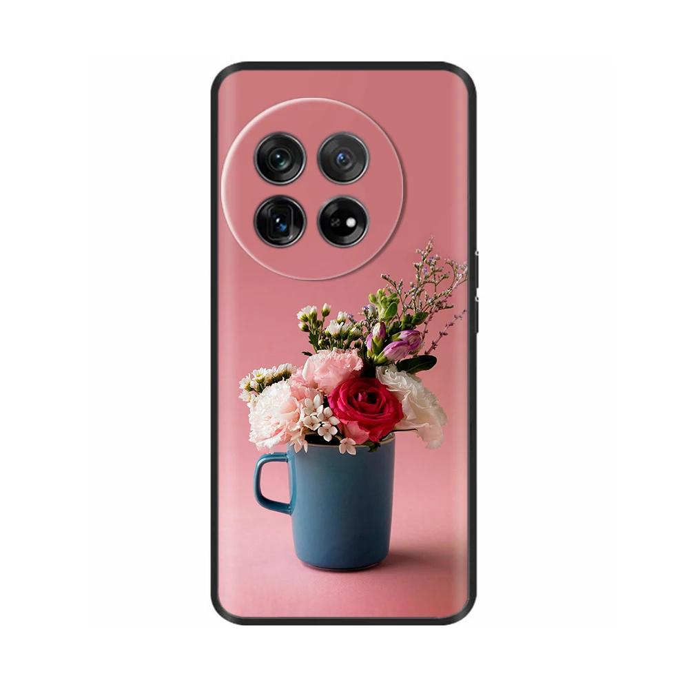 For OnePlus 12 Case Cover Silicone Soft TPU Phone Cases Bumper for One plus 12R 1+12 Oneplus12 5G Back Cover Funda Shockproof