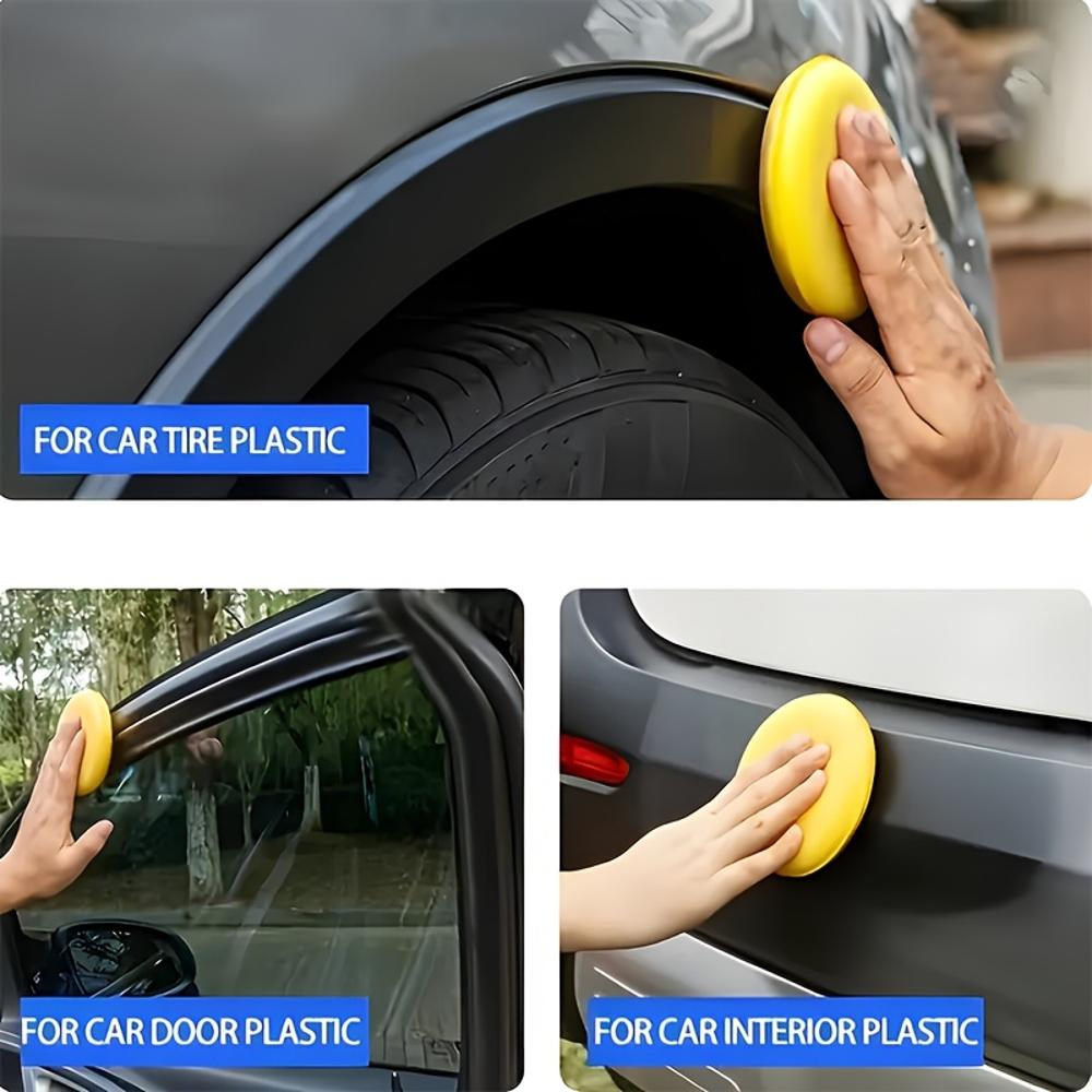 JOKJOK Car Interior Plastic Part Refurbishing Wax - Plastic Part Renewal, Interior Bright Wax, Tire Protection, Prevents Aging,