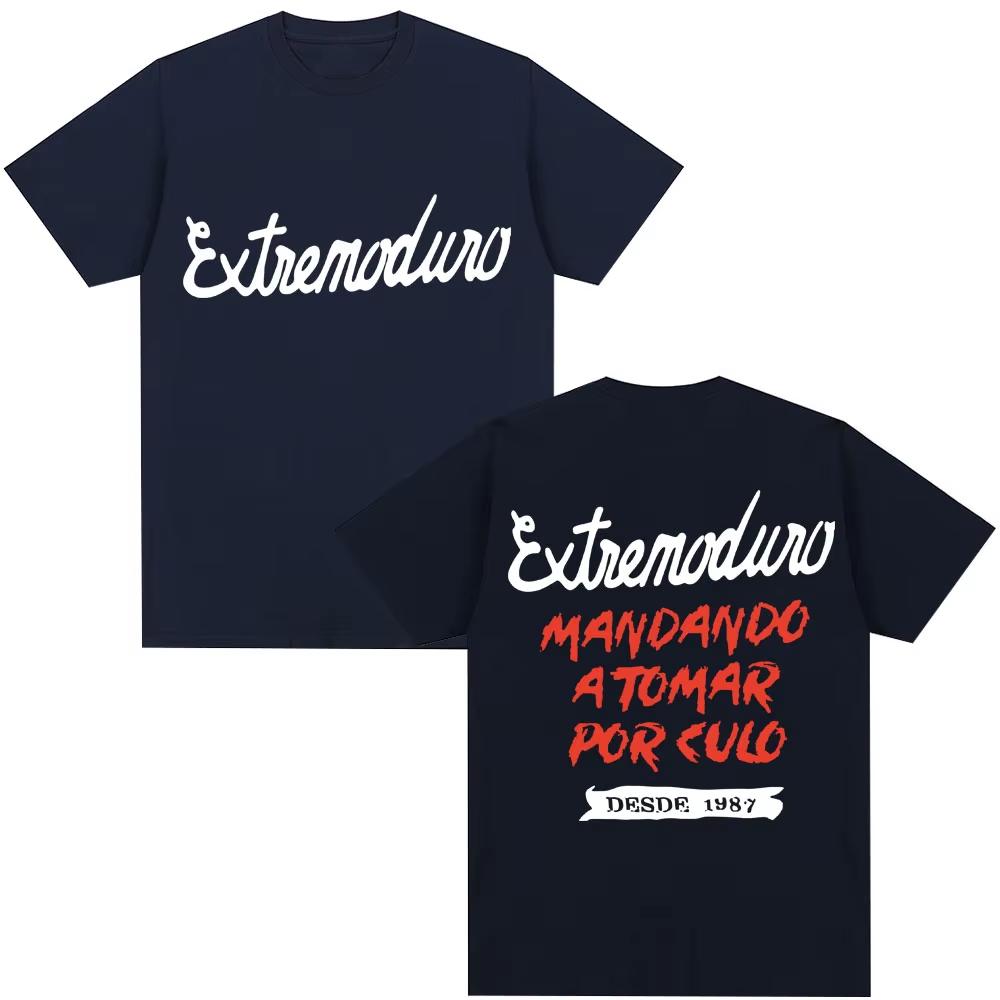 Rock Band Extremoduro Graphic T Shirts Unisex Women Gothic Hip Hop Harajuku Tshirt Casual Cotton Oversized T Shirt Unisex Streetwear