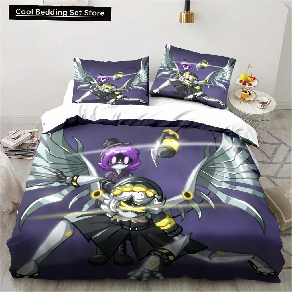 New 3D Print Murder-Drones Cartoon Bedding Set,Duvet Cover Bed Set Quilt Cover Pillowcase,King Queen Twin Size Boys Girls Adults