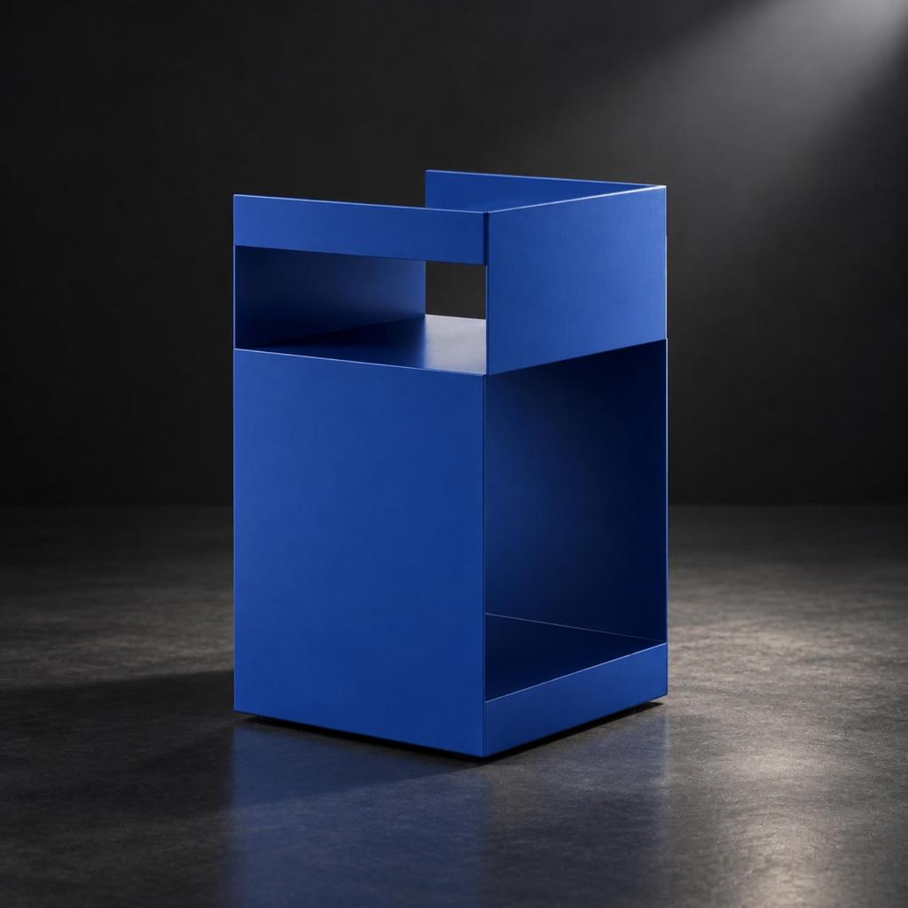 Three-Tier Rolling Side Table Portable Metal with Casters