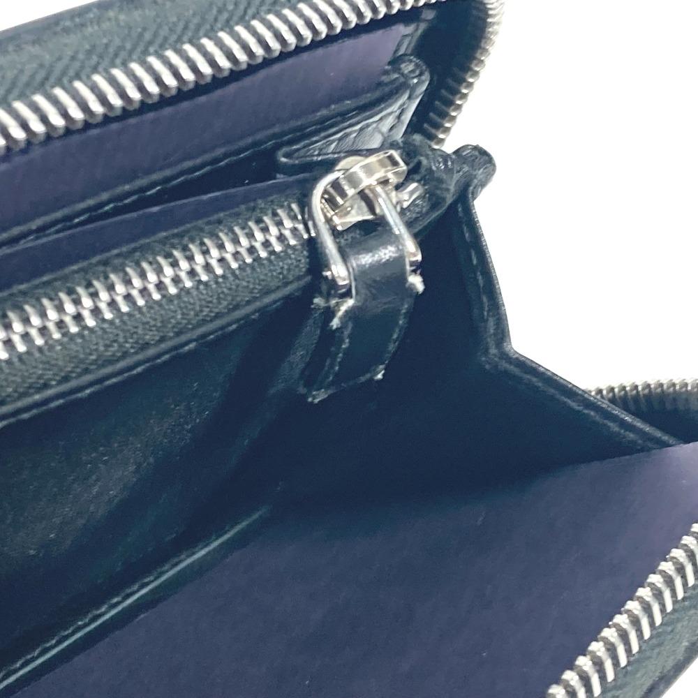 Prada 2ML317 Logo City Sports Zip Around Long Wallet Leather Black/blue