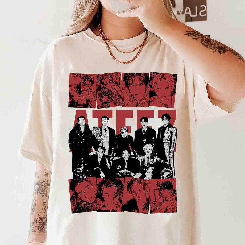 2026 Ateez Member Group Shirt, Ateez Inspired Kpop Shirt, Ateez in Your Fantasy World Tour Shirt, Ateez Golden Hour Album Shirt