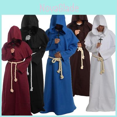 Kostium Cosplay Mnicha Śmierci na Halloween na Średniowieczną Imprezę Role Play