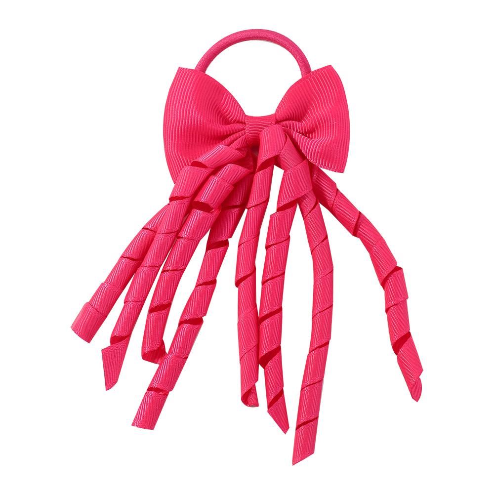 

3-дюймовые банты из репсовой ленты, резинки для волос для маленьких девочек, длинные кудрявые банты-коркеры для волос, эластичные красочные детские головные уборы, аксессуары для волос