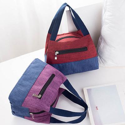 Borsa Pranzo Design con Apertura Ampia con Struttura Ispessita Oxford Portatutto Borsa Pranzo di Grande Capacità per Ufficio Studenti
