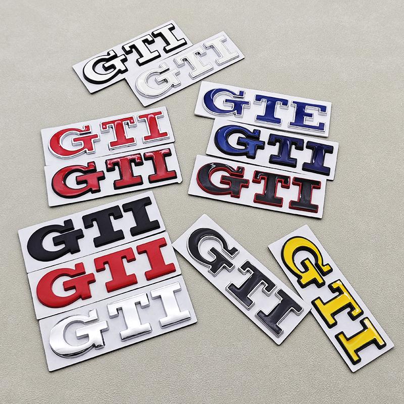 Pro VW VOLKSWAGEN 2026 Nové 3D kovové logo Znak GTI Písmena Odznak na zadní kufr auta Pro Volkswagen VW Golf 4 5 6 7 7.5 MK4 MK5 MK6