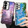 Anime Aesthetic Scenery Plating Phone Case For Samsung A17 A07 A37 A57 A16 A56 A15 A55 A14 A54 A13 A53 A26 A36 A25 A35 A24 A34 A