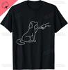 Dog and People Punch Hand Dog Man Friendship Bump Dog's Paw T-Shirt  Men Women Clothing Pet Streetwear