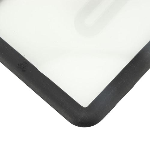 Rectangular Glass Lid, Transparent Omelette Pan Cover with Silicone Rim, 15x18cm Universal Omelette Pot Cover, Visible Stick-Proof Glass Lid for Egg F