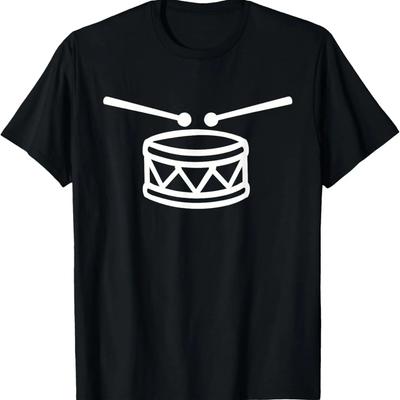 More Drums Less Silence Drum Set Drumming Funny Drummer T-Shirt (2)