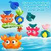 Interactive Suction Cup Bath Toy Set for Youngsters Durable ABS Material Multi-Color Palette Enhances Motor Skills Playfulness