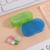 Three Compartments Small Medicine Box Transparent Travel Medicine Organizer Mini Pill Box  Pill Box