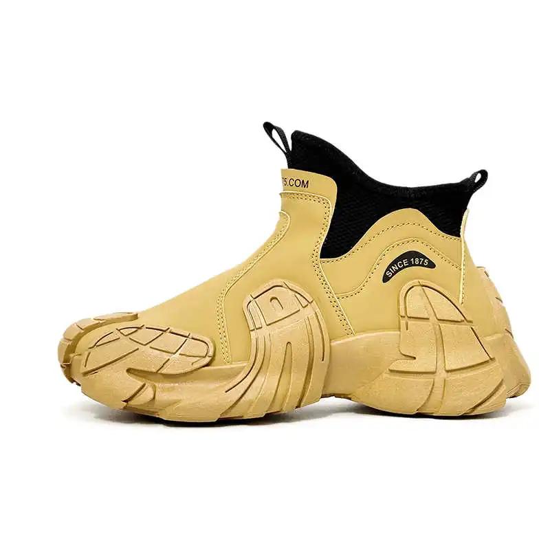 Fashion Hard Sole Without Lace Men Shoes Luxury Designer Casual White Men Sneakers Men's Teni Sports Loffers Sapateni Authentic