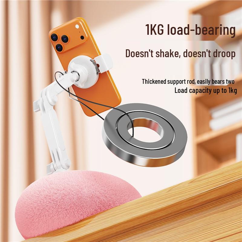 Rotating Plush Cushion Tablet & Phone Stand – Perfect for Bedside Video Viewing