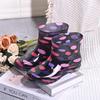Damen Kurze Röhre Blumenmuster Gummistiefel - Wasserdicht, Rutschfest, Modisch, Niedrig geschnittene Gummischuhe für Küche & Draußen… Mehr