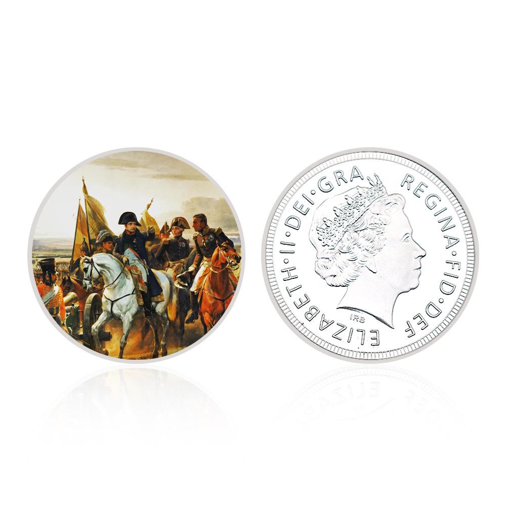 

French Emperor coins, gold-plated/silver commemorative coins, collectibles, badges, collectible gift coins, Napoleon