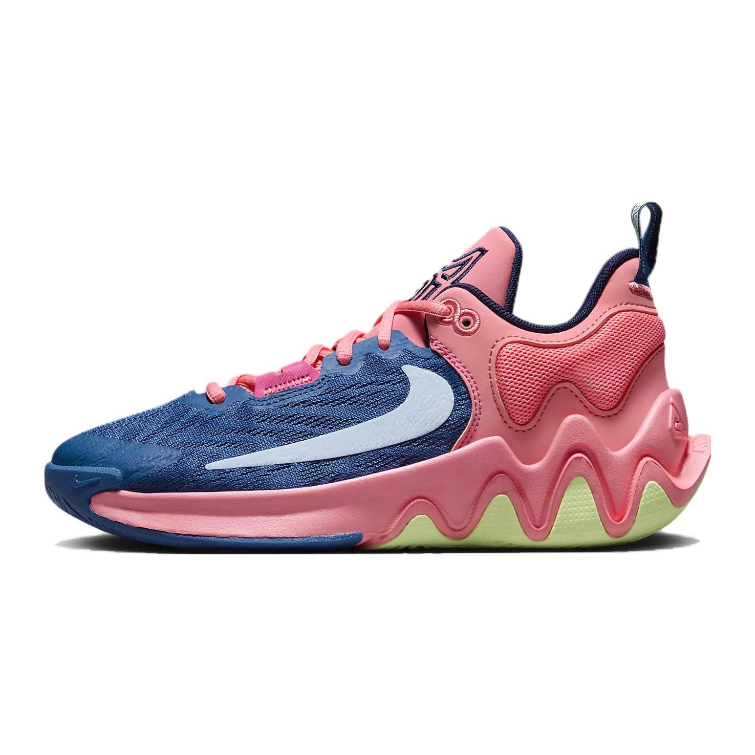 

Nike Giannis Immortality 2 Slip Resistant Abrasion Resistant Low top Children s Basketball Shoes Blue Pink Unisex FQ8168-630 38