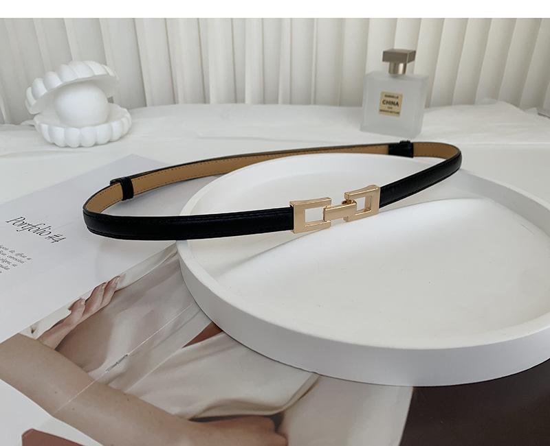 Musthave Womens Double Buckle Belt In Elegant Black And Chic Camel For Outfit Any