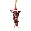 Gizmo Christmas Gremlins Fairy Acrylic Santa Hat Pendant Xmas Tree Hanging Decor