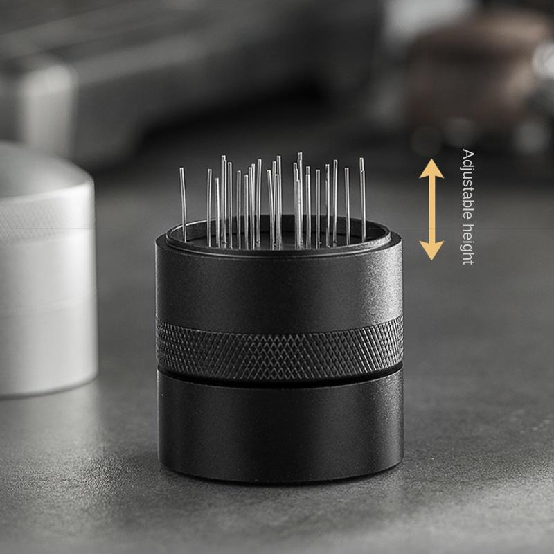 21 Needle Espresso Stirrer WDT Tool, Espresso Distribution Tool for 51mm 54mm 58mm Portafilter Coffee Powder Stirring Tool