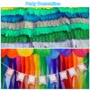 4 Rollen 250x50cm Krepppapier Girlanden Weiches Papier Girlande Blatt DIY Basteln Blumenherstellung Verpackung Party Geburtstag Hochzeit Deko
