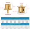 M10 Brazed Diamond Washbasin Core Drill Bit Hole Opener Table Basin Tool For Granite Marble Tile Drilling Cutter