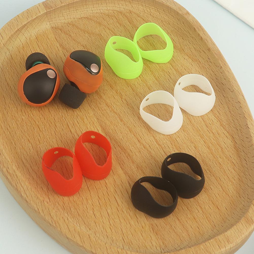5 Pairs Silicone Earbuds Cover Anti-Slip Ear Bud Tips 5 Color Protective Ear Cover Replacement for Sony WF-1000XM5 Headphones