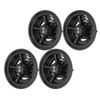 4Pcs Golf Cart Wheel Hub Cap 8 Inches Glossy Black Wind Resistance Reduction Wheel Hub Cover Replacement for E‑Z‑GO