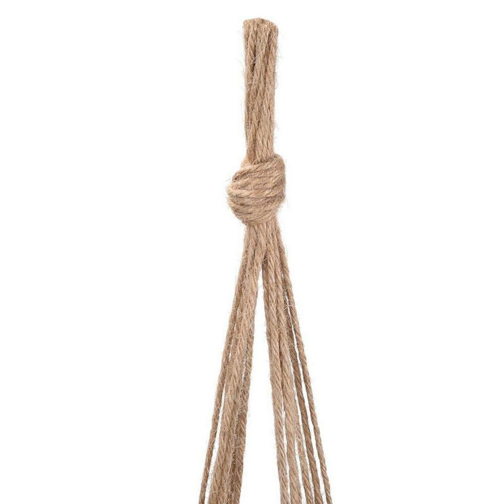 Packung mit 4 Blumenampelhalter Wiederverwendbar Innen Außen Garten Terrasse Vorgarten Dekorative Pflanztopf Hängeseil