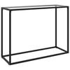 Console Table Transparent 100 x 35 x 75 cm Tempered Glass