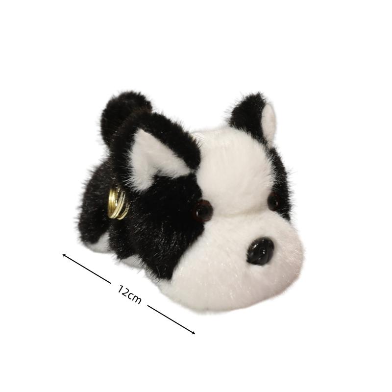 Soft Cute Dog Plush Keychain Kawaii Puppy Animal Pendant Stuffed Doll Keyring For Car Ornaments Fashionable Accessory